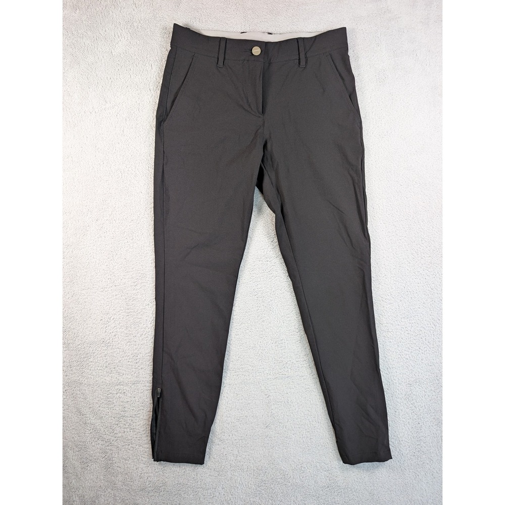 Macade‎ Golf Slim Fit Trousers Mens 36 (30) Regular Black Zippered Ankle Cuffs